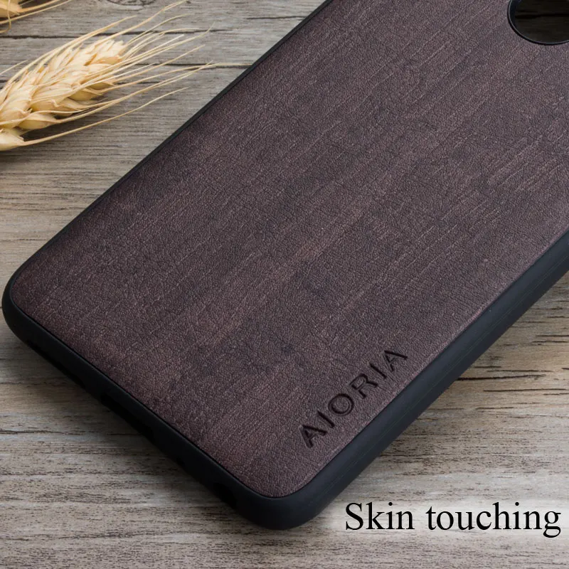 Aioria Винтаж Coque/чехол для Xiaomi Redmi Note 5 6 7 Pro Увядшая древесина кожа поверхность мягкий материал