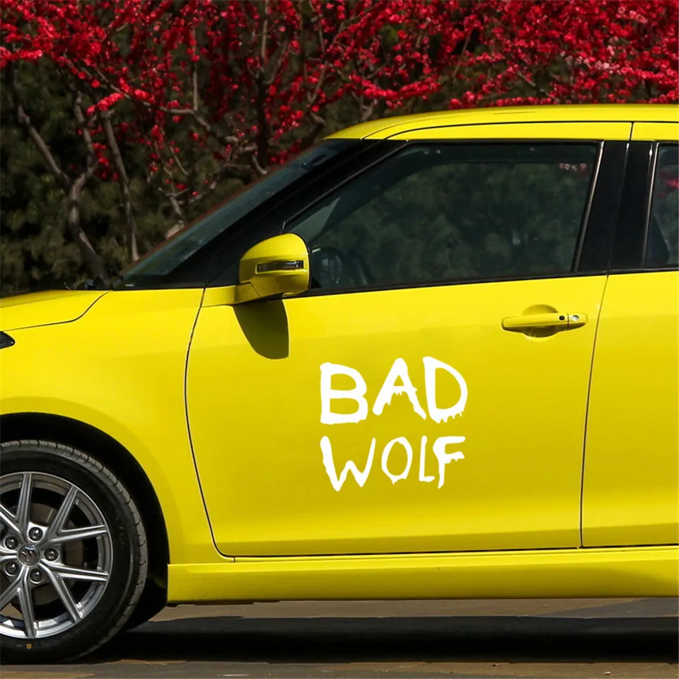 Cunymagos Doctor Who Bad Wolf Fashion Car-Styling Vinyl Stickers Decals Fashion Creative Car Body Window Wall Toilet Stickers 13cm11 (6)