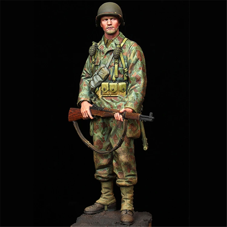 

1:16 WW2 historical resin figures soldiers (Double-head) model kits US Armored Infantry uncoated Free Shipping 215