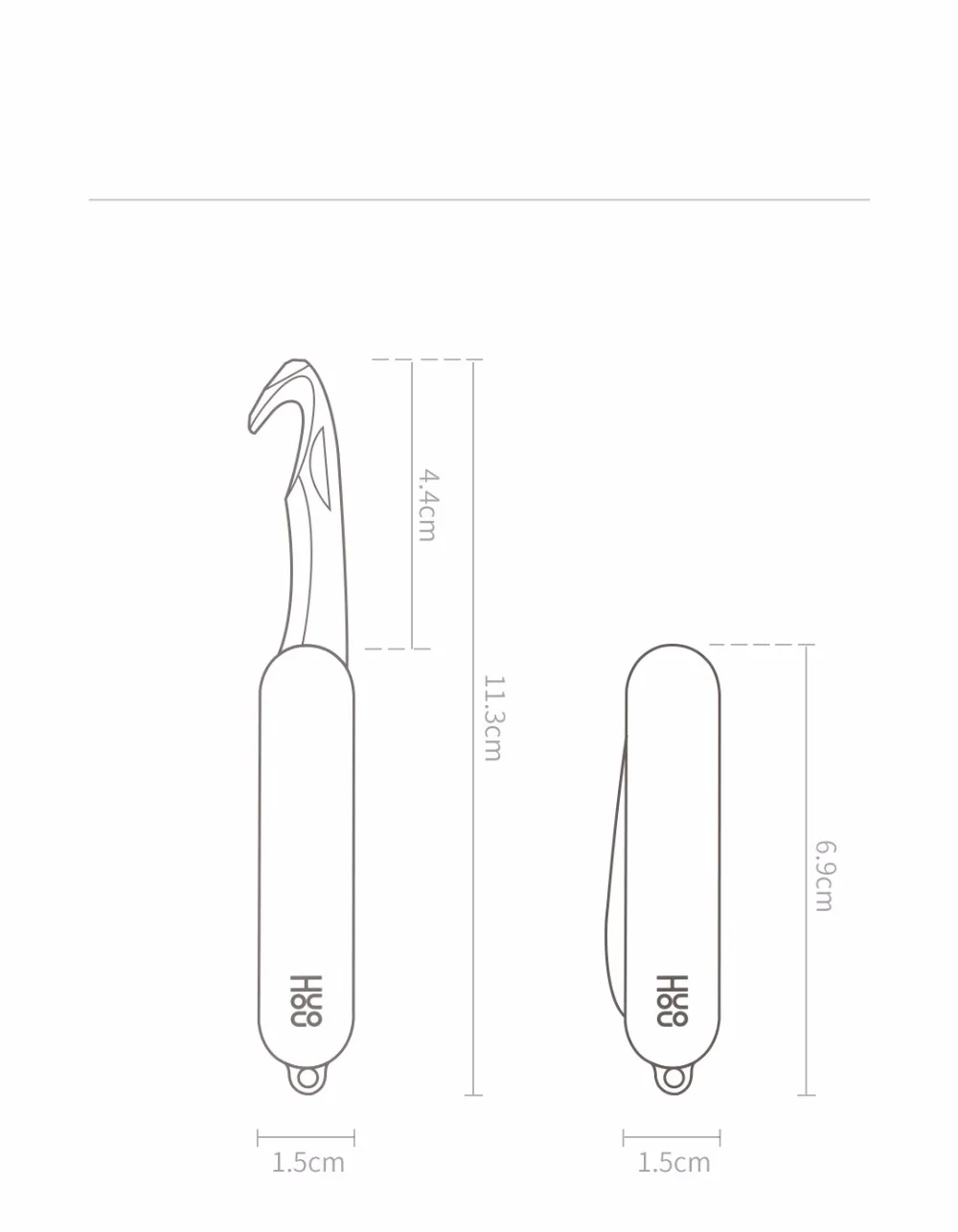 Xiaomi Huohou мини-нож для распаковки складывающийся Фруктовый нож инструмент для резки инструмент для кемпинга открытая посылка для выживания на открытом воздухе зажим для лагеря острый резак D5