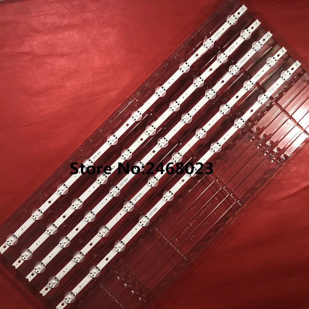 

Led Backlight 1set =5Pieces SUNG WE1 55V0 E74739 94V-0 43" V17 ART3 2867 Rev0.3 1 10leds 85cm
