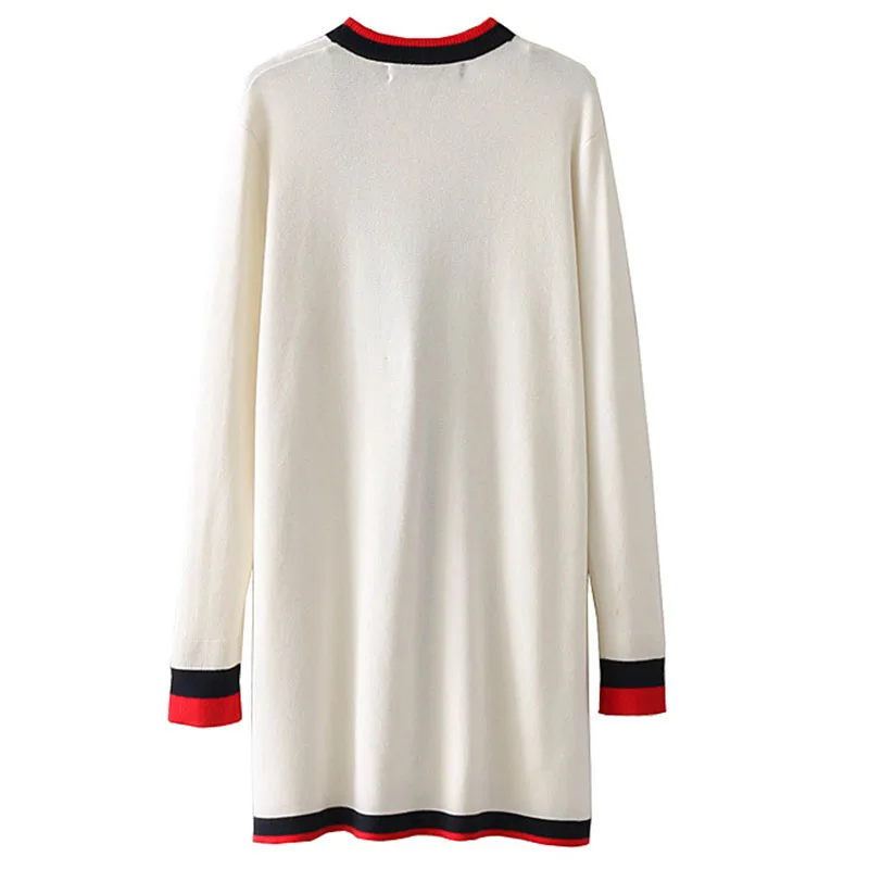 Long Cardigan Sweater with Button Long sleeve