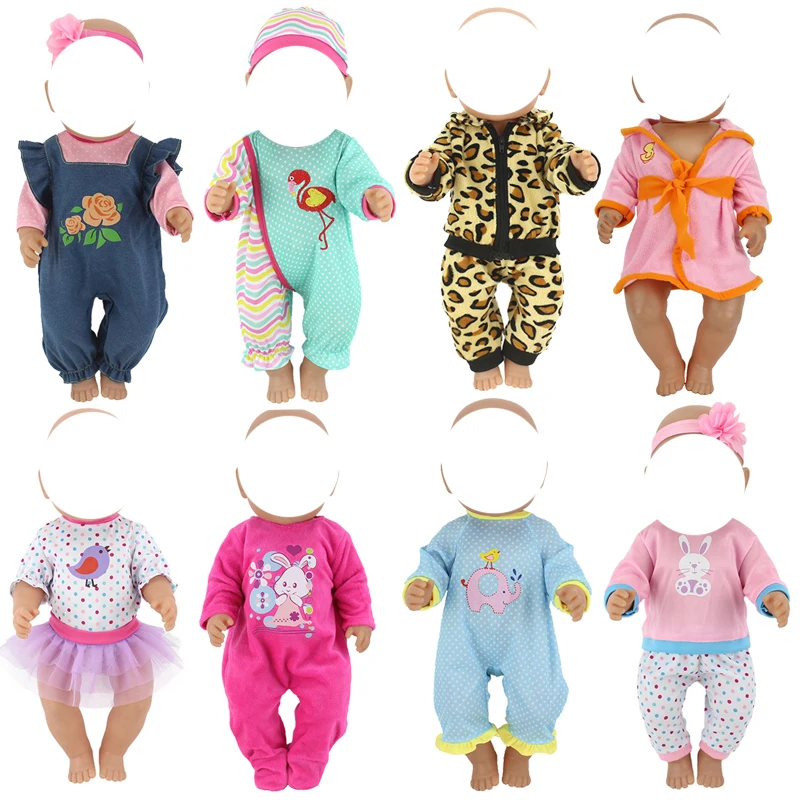 

Doll Clothes for 18 inch doll coat for 17" baby doll rompers accessories children girl play doll toys wear dropshipping