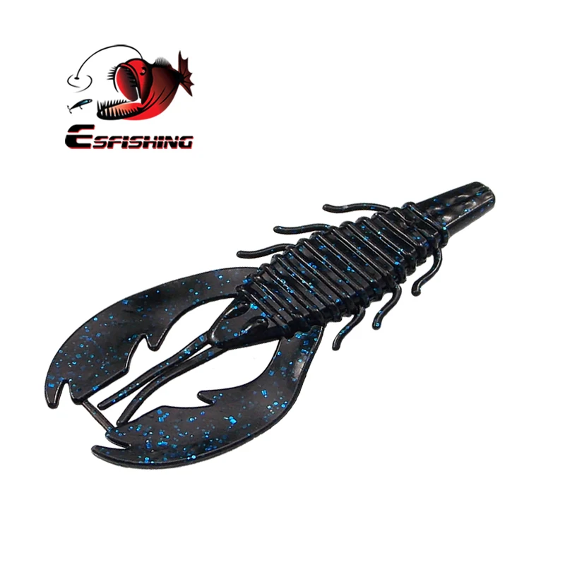 ESFISHING профессиональная приманка Bobby Fatty Craw 6 шт. 100 мм Рыболовная Приманка Мягкая приманка Pesca воблеры Джеркбейт приманка для джигинга