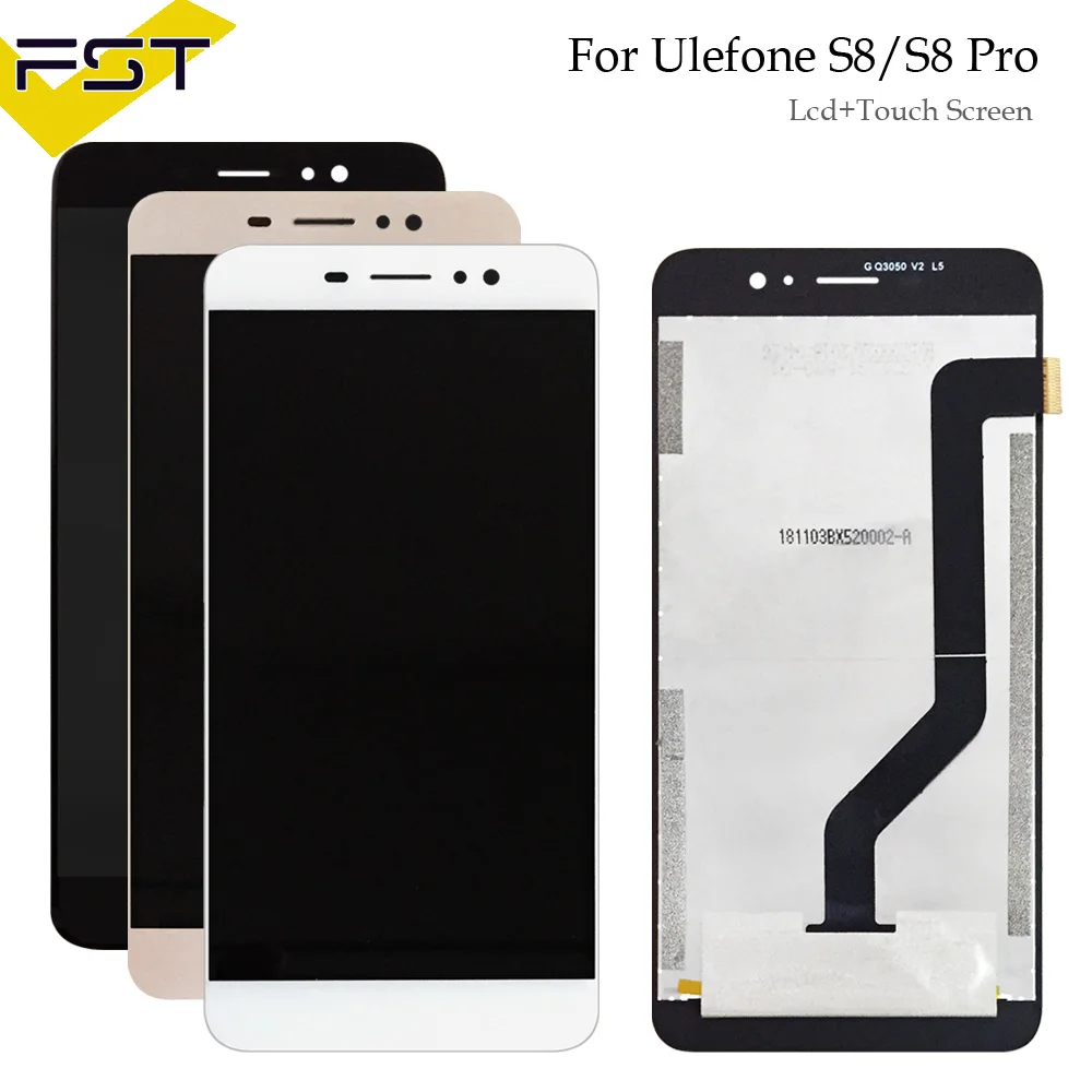 

For Ulefone S8/S8 Pro LCD Display and Touch Screen 100% tested Screen Digitizer Assembly Repair Parts+Free Tools