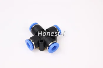 

Push in Quick Touch to Connect Joint 1/4" OD Tube Pneumatic Cross Union Fitting