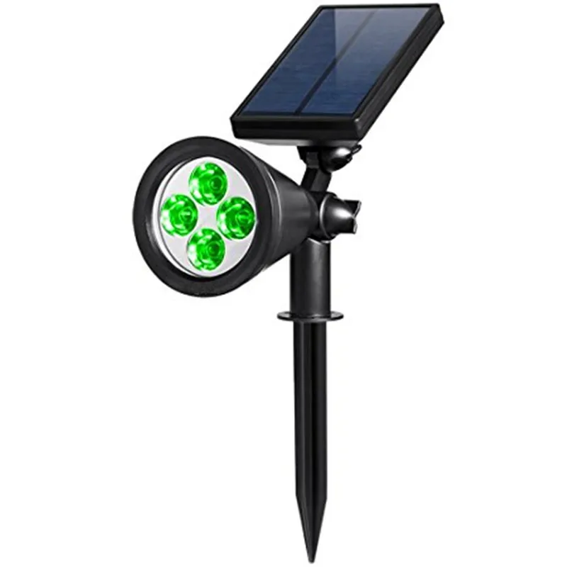 Koop 4led 200 Lumen outdoor solar green wandlampen, Spotlight, Landschap verlichting led solar lamp amp; Spot Lichtpunt voor tuin