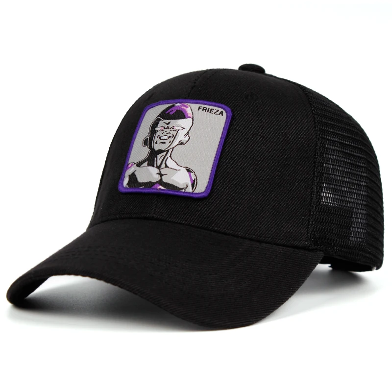 FRIEZA сетчатая шапка Dragon Ball Z Snapback BULMA хлопок Saiyan бейсболка для мужчин и женщин хип хоп дальнобойщик папа шляпа лето дропшиппинг