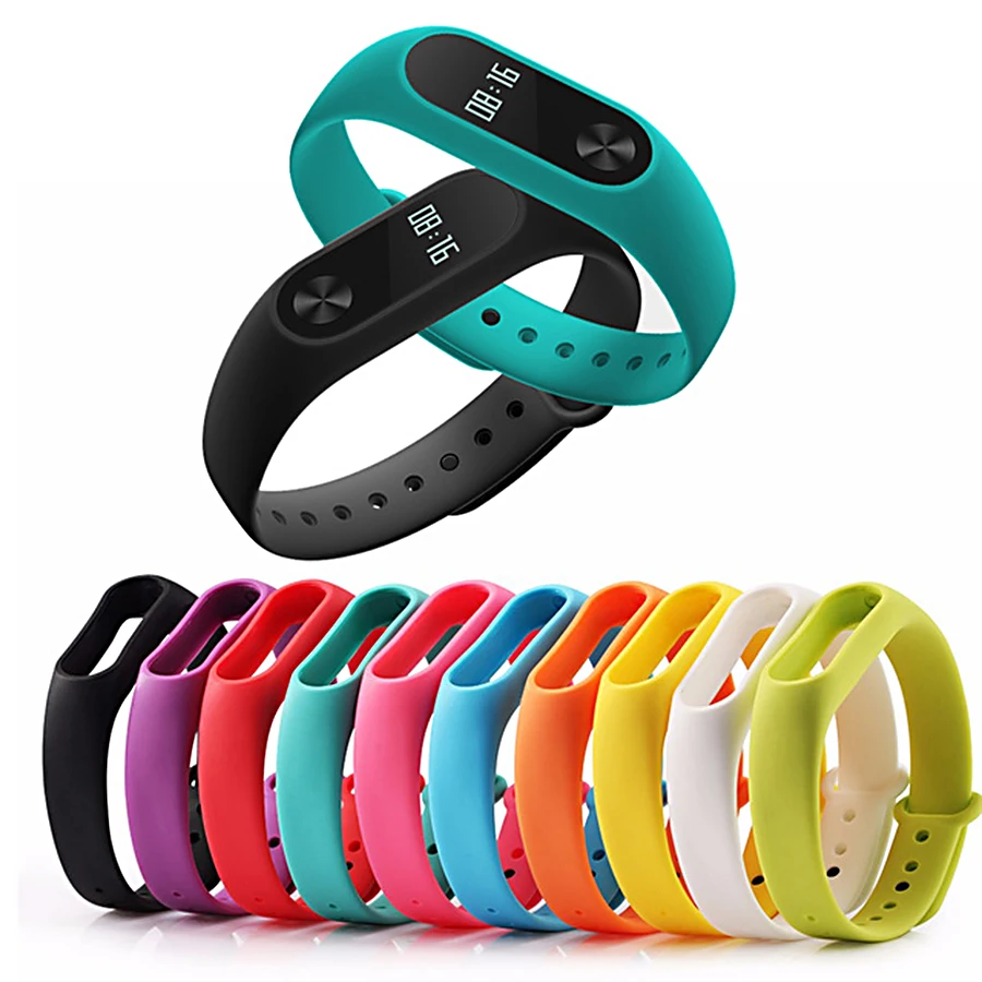 Новый силиконовый ремешок mi Band фитнес браслет сменный для Xiao band 2 трекер