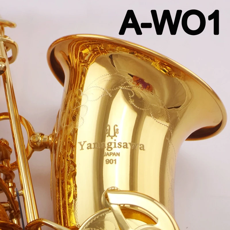 Brand New YANAGISAWA Alto Saxophone A WO1 Gold Lacquer Professional