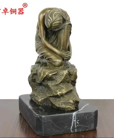 

Pure copper European character, beautiful woman, bronze sculpture, art decoration