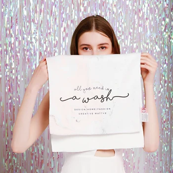 

Mattys Scandinavian marble scarf microfiber towel towel