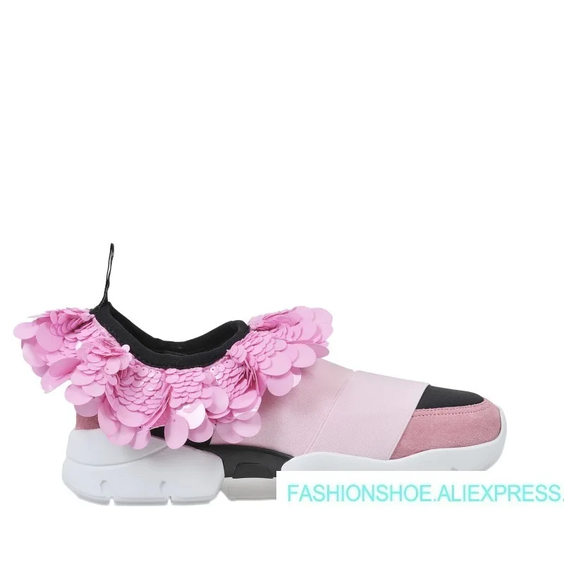 

Hot Spring Autumn Shoes Woman Mixed Colors Casaul Slip On Flats Shallow Ruffles Design Woman Cozy Sneakers Mujer Shoes Flats