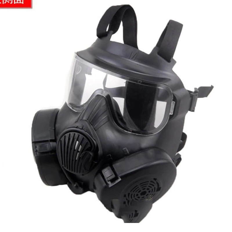  M50 Tactical gas mask dual fan anti-fog face shield DC15 CS field skull face Paintball Airsoft Army