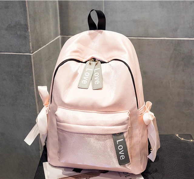 Red school backpack feminine backpack for girls velour backpack sac a