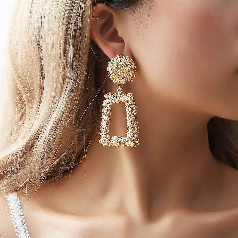 Sehuoran Oorbellen Bohemian Pendientes Zinc Alloy Big Drop Earrings For Women Statement Earrings Fashion Jewelry Wholesale Gifts  (1)