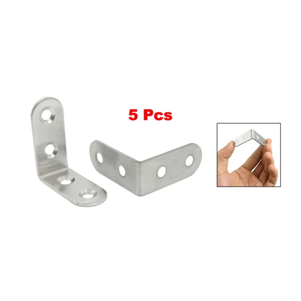 

FSLH Furniture Round End Right Angle Bracket Fastener 40mm x 40mm 5pcs