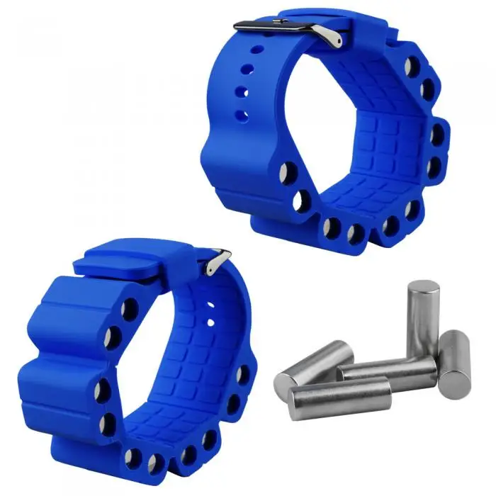 2 Pcs Weighted Wristband Wrist Weights Adjustable Arm Training for Sport Yoga Fitness FI-19ING