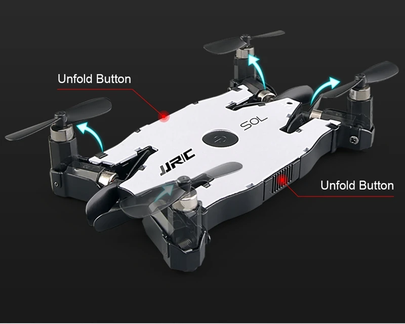 JJR/C JJRC H49 SOL ультратонкий Wifi FPV селфи Дрон 720P камера Авто Складная Рука высота Удержание RC Квадрокоптер VS H37 H47 E57