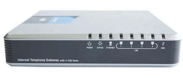 Разблокированный Linksys SPA400 IP АТС интернет 4 порта FXO Voicemail VoIP телефонный адаптер без розничной коробки VOIP шлюз