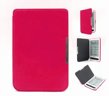 

Gligle Free shipping 300pcs/lot smart magnetic slim skin case for Pocketbook 624 / 626 cover case shell bags