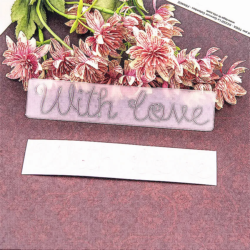 

HOT plastic clock template wish love craft card making paper card album wedding decoration clip Embossing folders
