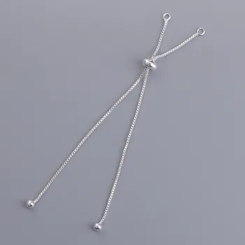 

Doreen Box Copper Slider/Slide Extender Chain For Jewelry Necklace Bracelet Silver Color Adjustable 11.5cm long, 3 PCs