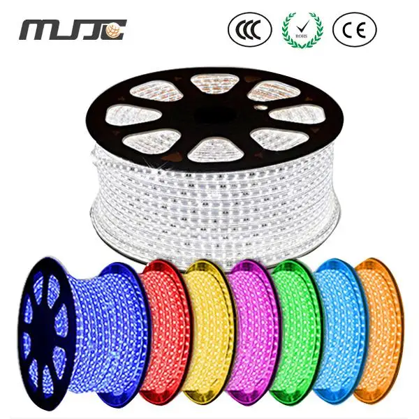 

MJJC SMD 2835 RGB LED light strip with 220V/110VAC 60LEDs/M Waterproof IP67 flexible LED light bar