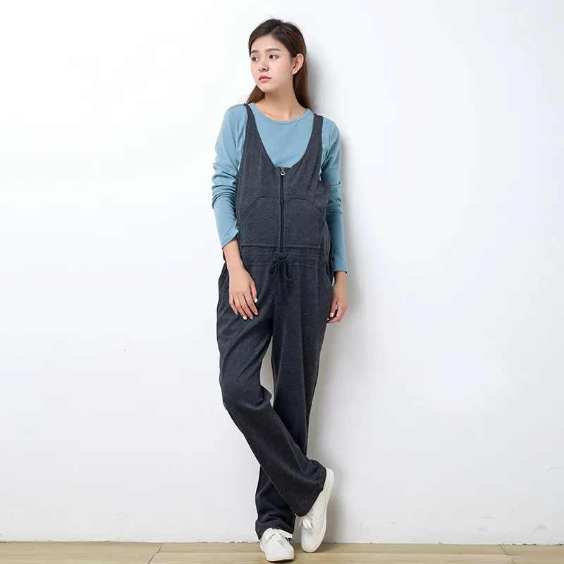 Amadrenino New Korean Maternity Autumn Winter Pregnant Woman Suspenders