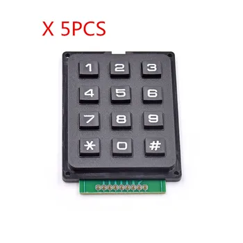 

Free shipping 5PCS/lot 4 X 3 Matrix Keyboard Keypad Module