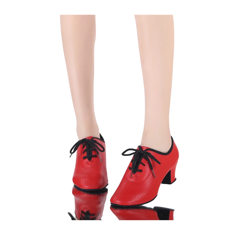 2021 Women's Leather Latin Dance Shoes Ballroom Dancing Shoes Soft Sole Sailor Dance Shoes Adult Practice Dance Shoes Of Cloth
