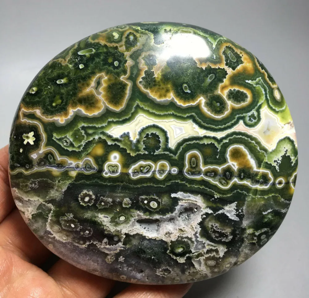 

369g RARE NATURAL OCEAN JASPER QUARTZ CRYSTAL FREEFORM SURFACE HEALING crystals healing stones