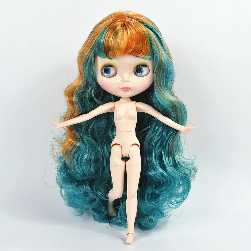 

Factory Blyth Doll Colorful mix Blonde hair Blyth Dolls Joint Body DIY BJD toys Fashion white skin Christimas gift toy for Girl