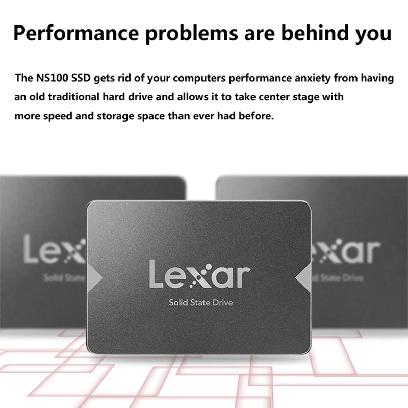 Lexar NS100 SSD жесткий диск SATA III 2," 256 ГБ Внутренний твердотельный накопитель 512 ГБ ноутбук твердотельный диск SSD