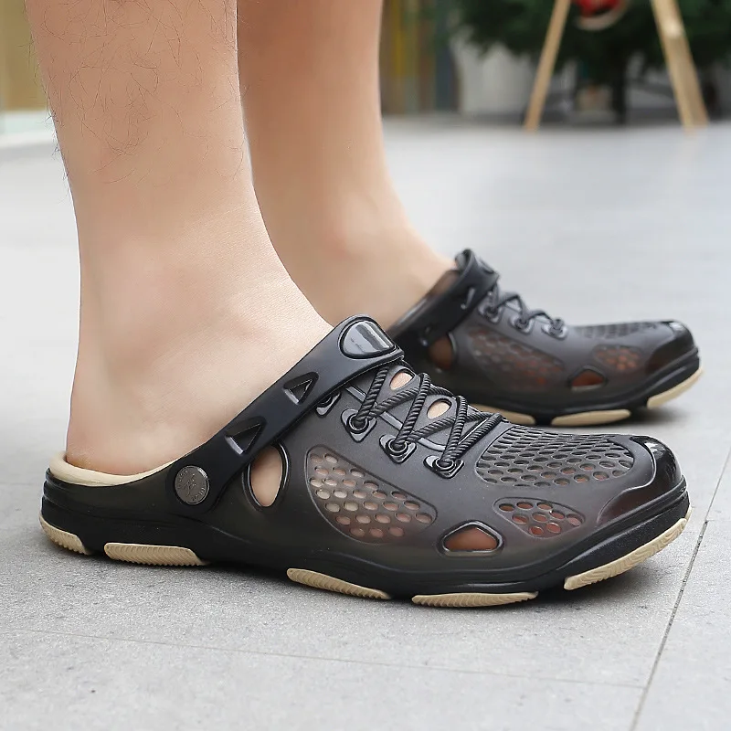 Merkmak Sandals Mens Shoes Summer Clogs Men's Beach Sandals Outdoor Zuecos Men Slippers Sandalias Hombre Size 40-45 Merkmak Sandals Mens Shoes Summer Clogs Men's Beach Sandals Outdoor Zuecos Men Slippers Sandalias Hombre Size 40-45