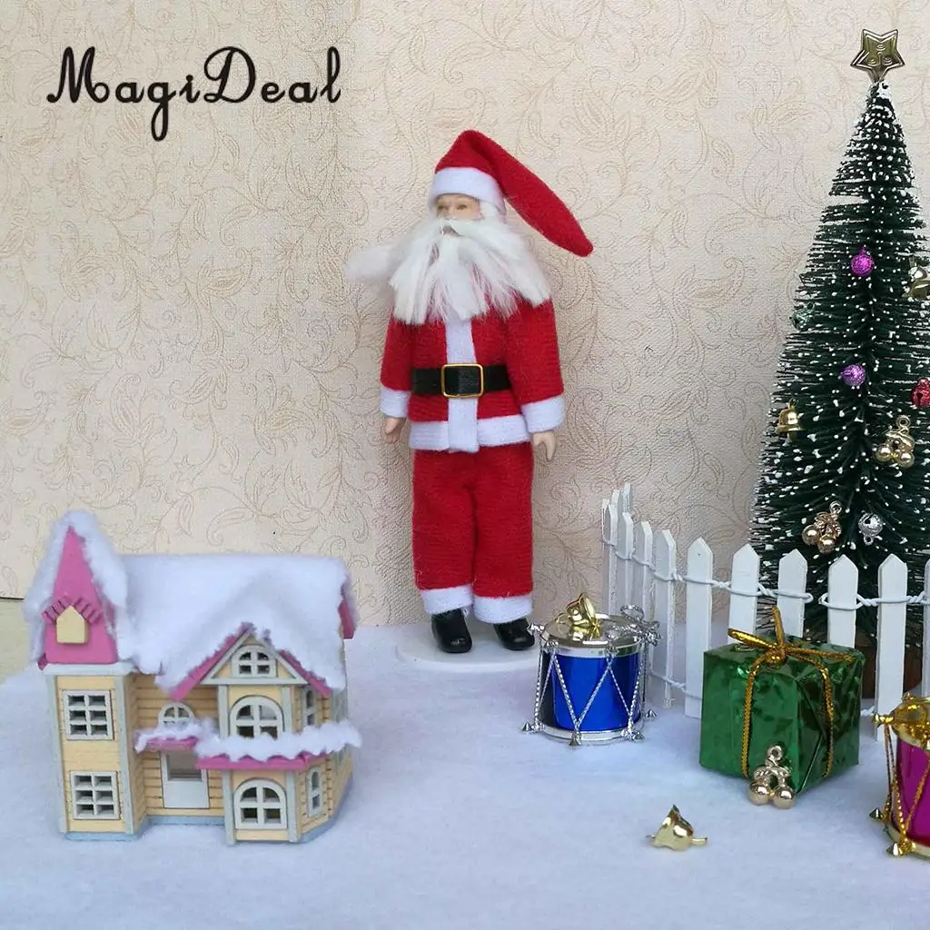 2Set  1:12 Dollhouse Miniatures DIY Doll House Kits Double Attic Assembly House Fairy Tale Cottage Kids Xmaf Gifts