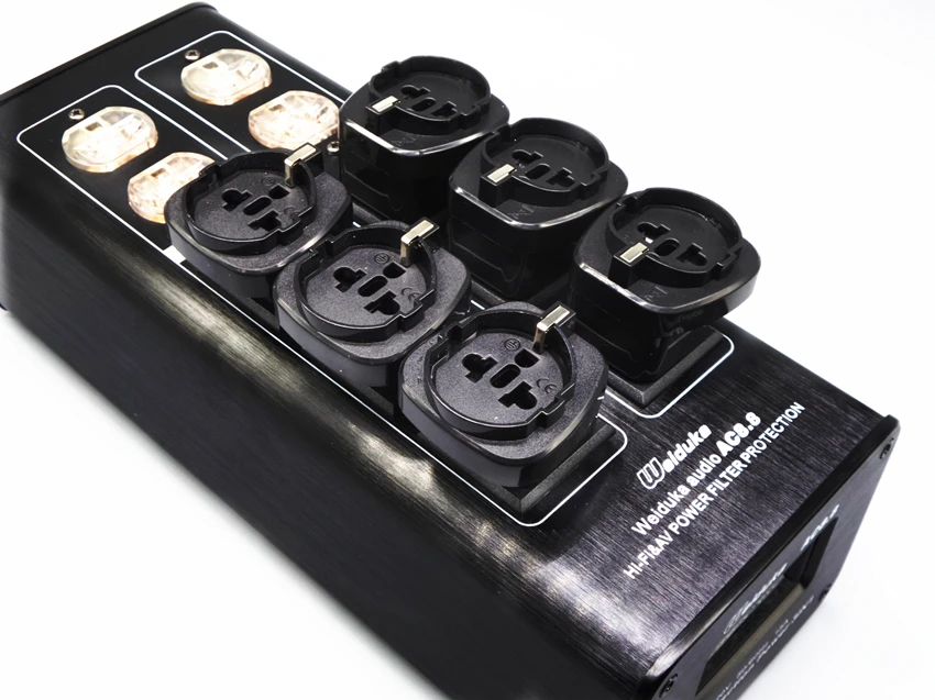 

EU5000 3000W 15A AC Power Socket Advanced Audio Power Purifier Filter Extension Socket for Europe AC Power Plug