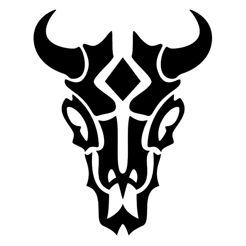 11.9*15CM Cattle Bull Skull Horns Tribal Car Styling 11.9*15CM Cattle Bull Skull Horns Tribal Car Styling