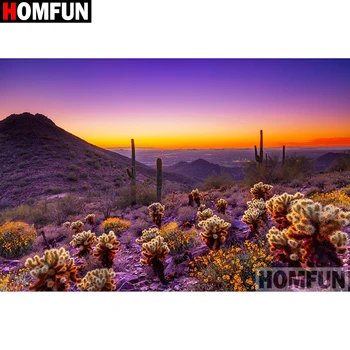 

HOMFUN Full Square/Round Drill 5D DIY Diamond Painting "Landscape flower" Embroidery Cross Stitch 5D Home Decor Gift A16164