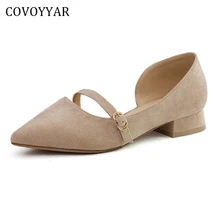 COVOYYAR/ г.; женская обувь с острым носком; сезон весна-лето; Модные женские лоферы на плоской подошве с пряжкой; повседневная обувь на низком каблуке; WFS875