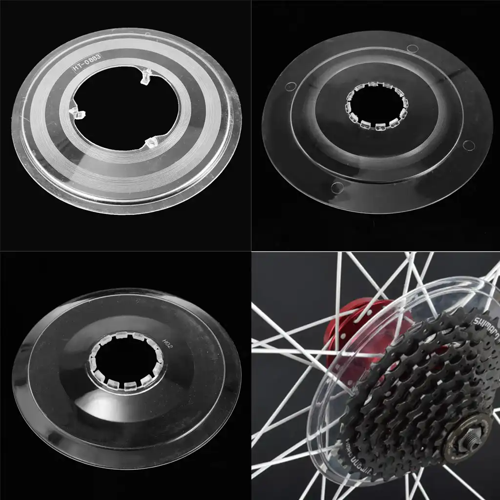 Bike Spoke Protector Guard for Bicycle Rear Wheel Freewheel Cassette BRCshXUI