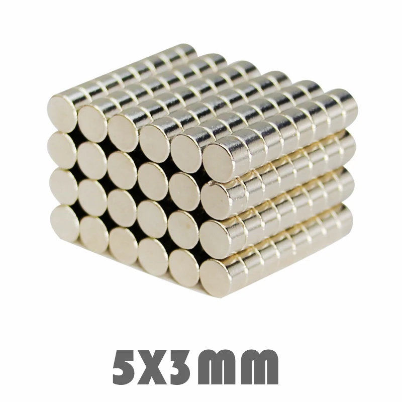 

50/100/200pcs 5x3mm Powerful Super Strong Permanent Neodymium Magnet 5 x 3 mm N35 Small Round Rare Earth Neo Neodymium Magnet