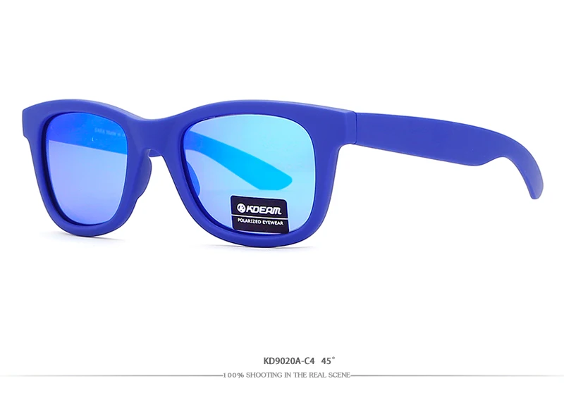 Мужские винтажные солнцезащитные очки KDEAM, минималистичные поляризационные очки с линзами 49 мм, темные очки для любого типа лица, CE