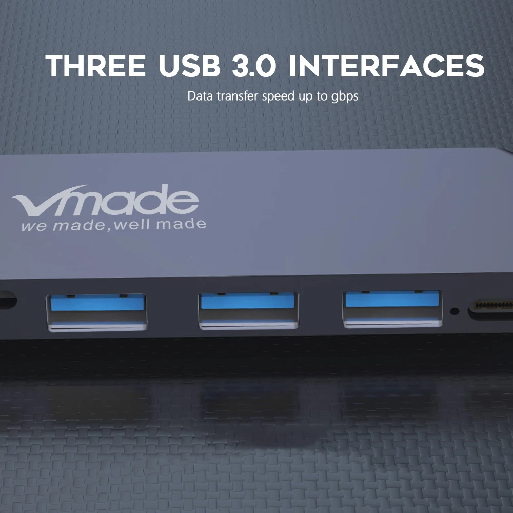 Vmade мульти порты USB C док-станция 7 в 1 к HDMI PD порт конвертер Тип C концентратор 3,0 концентратор для huawei samsung lenovo Dell