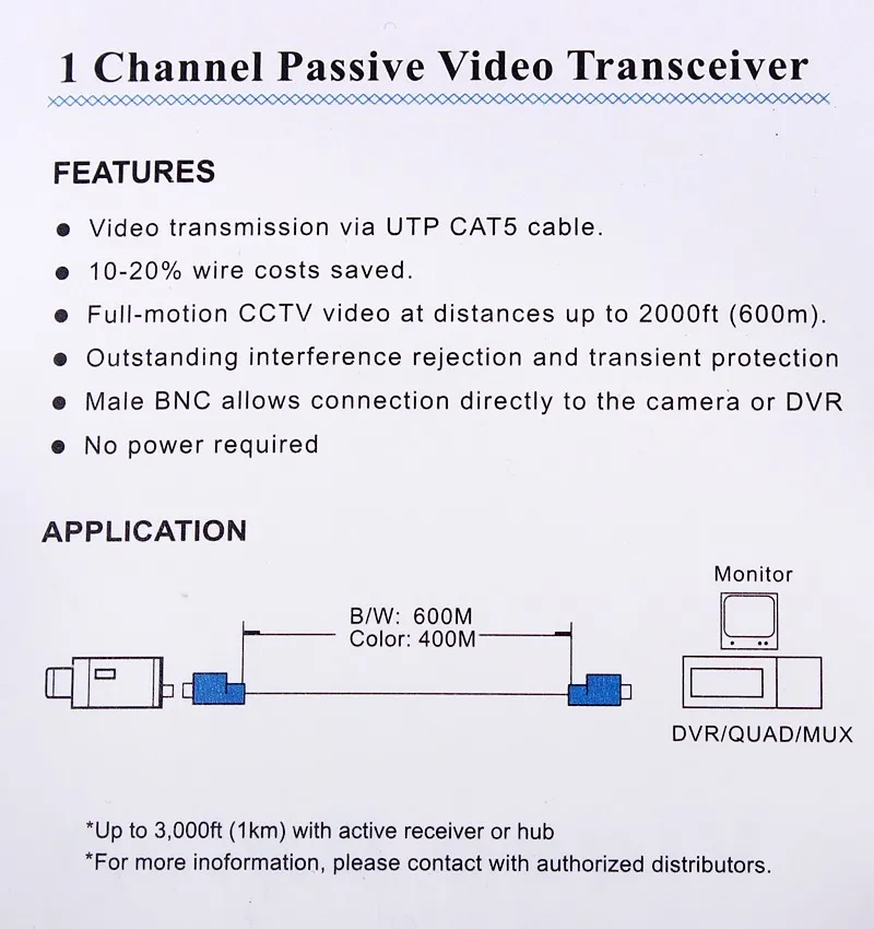 10 пар CCTV аксессуар CCTV видео балун приемопередатчик витой 1 канал BNC пассивные приемопередатчики для AHD TVI CVI 720P 1080P камера