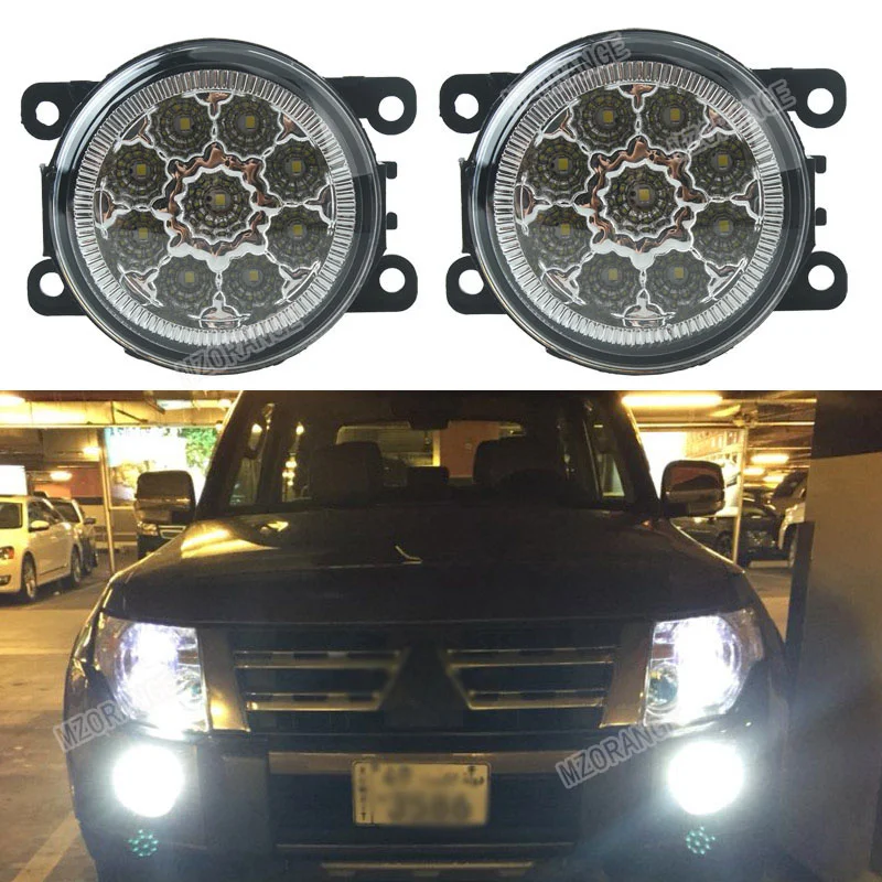 Car styling 6000K 12V DRL Fog font b Lamps b font Lighting LED Lights 9W 1