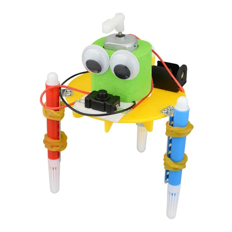 

Funny DIY Doodle Robot Technology Small Inventions Educational Toys Kids Toy