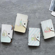 1 шт. Kawaii Mini Corner Creature, держатели для карт, чехол из искусственной кожи, функциональный бизнес-держатель для карт, женская сумка для карт, держатель для карт