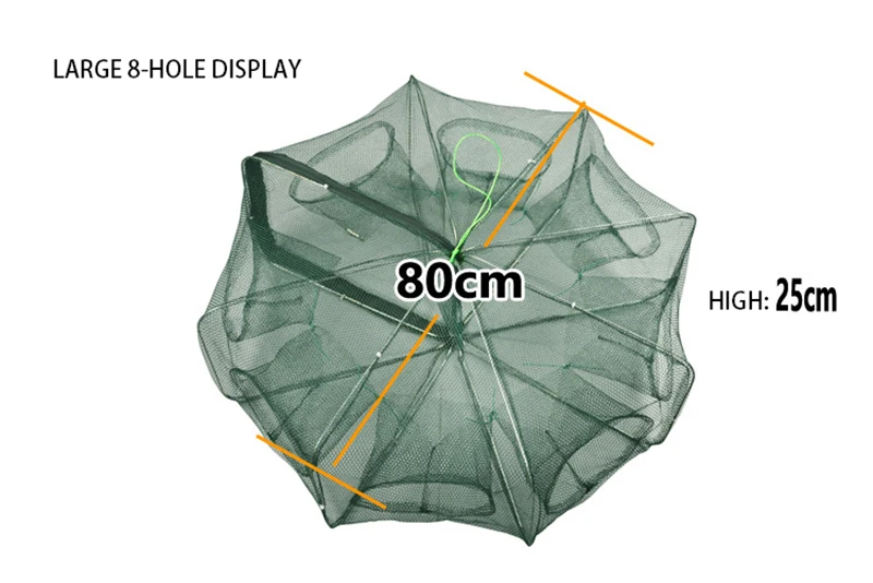 Складная Шестигранная рыболовная креветка Автоматическая Ловушка рыболовная сеть рыболовные снасти аксессуар инструмент