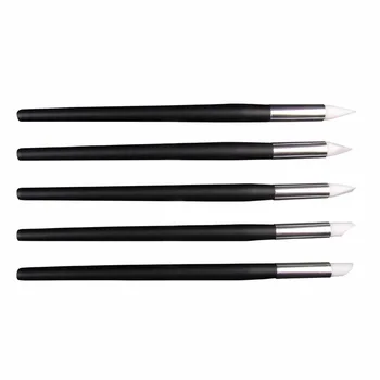 

5pcs/set Clay Art Tool Set Soft Clay Plastic Pen Silicone Plastic Pen Nail Fingerprint Silicone Pen DIY Modeling Design Tool